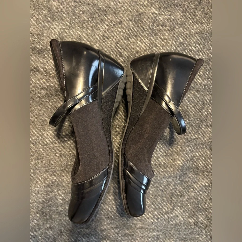 Aetrex Mary Janes Women’s Black Leather Casual Comfort Shoes Size 9